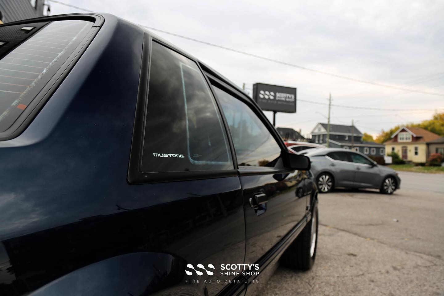 Vintage Ford Mustang 5.0 Full Paint Correction and Ceramic Coating with an Xpel Prime XR Ceramic Window Film Ldn Ontario