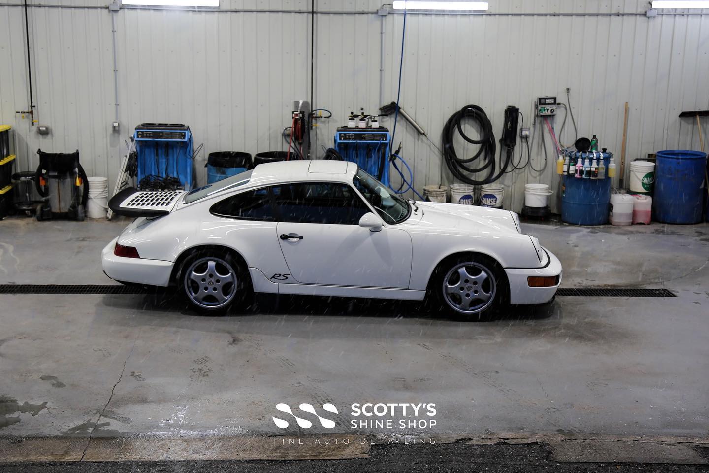 Vintage Porsche 911 Carrera RS America Xpel Ultimate Plus Paint Protection Film Side view London, OM
