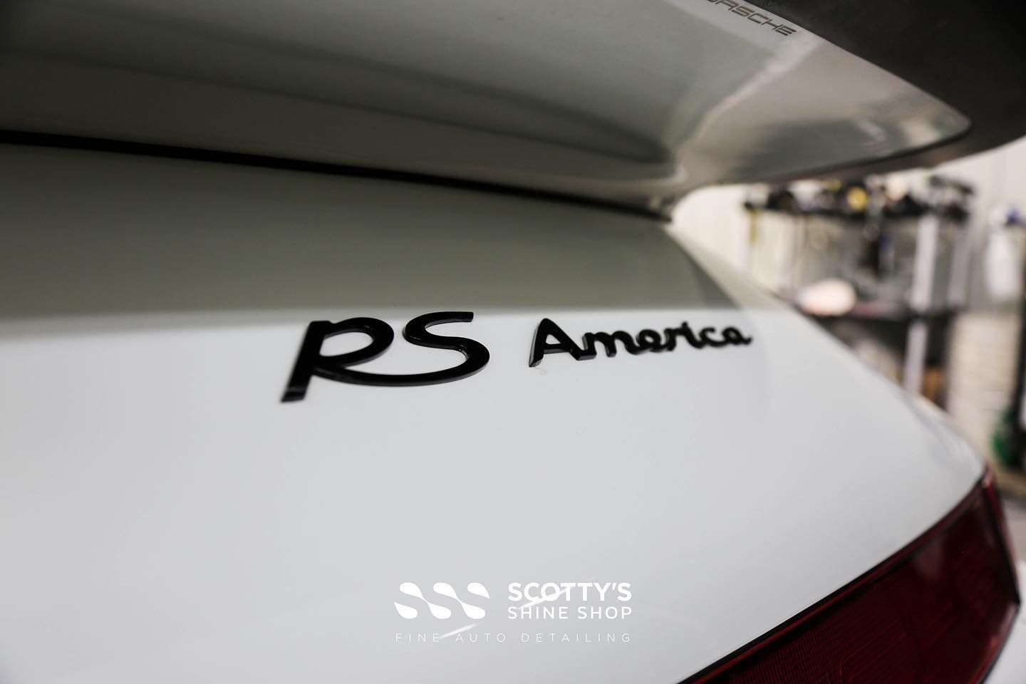Vintage Porsche 911 Carrera RS America Xpel Ultimate Plus Paint Protection Film emblem close up London, Ont
