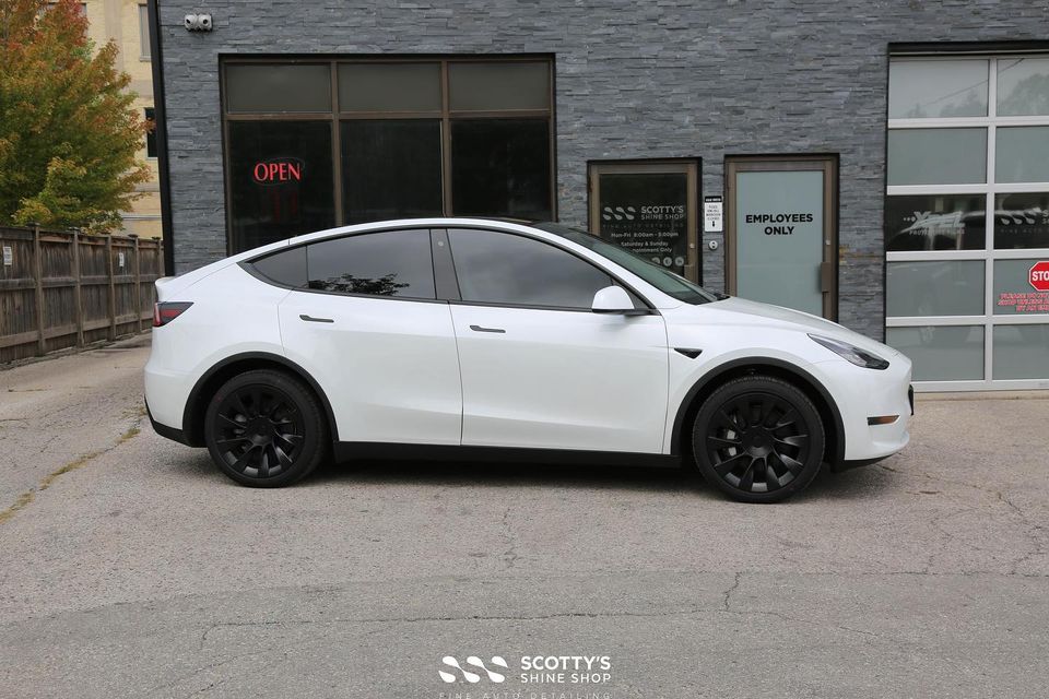 Window Tint and Paint Protection Film by Xpel on a Telsa Model Y
