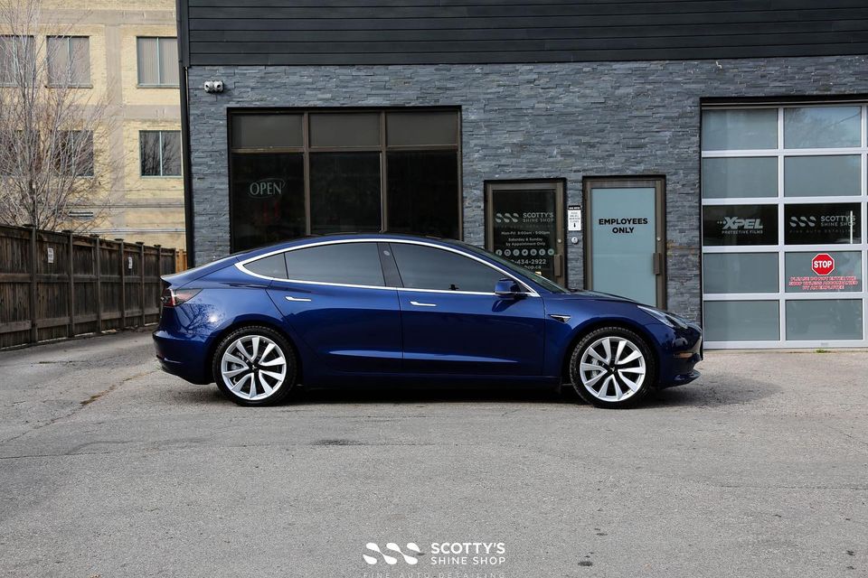 Window Tinting and Protection for a Tesla Model 3