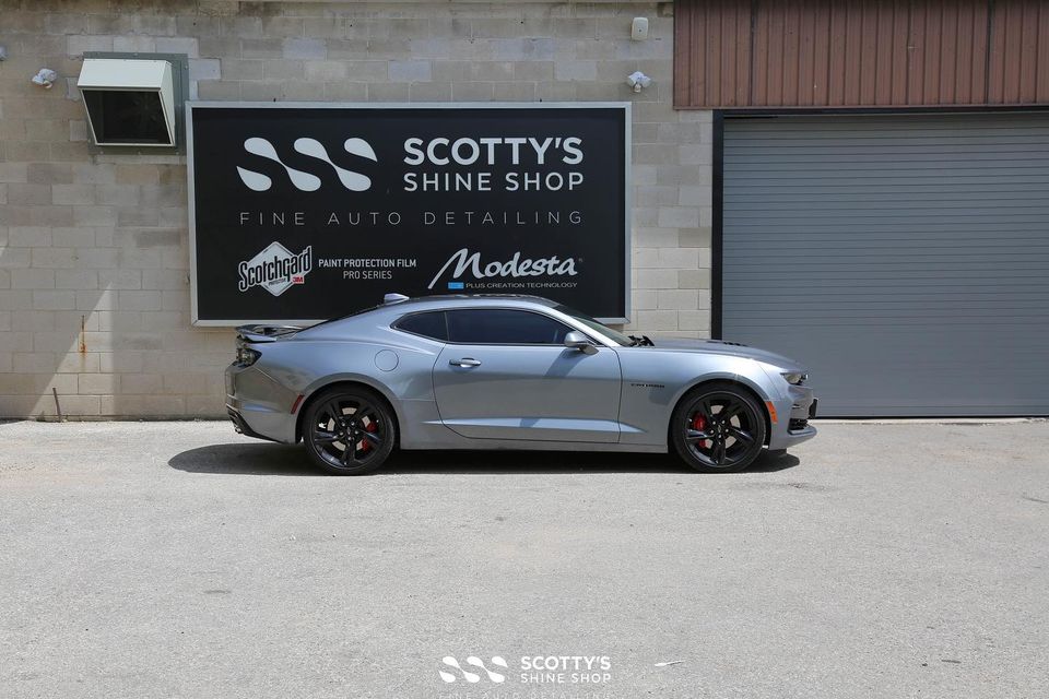 Xpel Prime XR ceramic window tint on a Camaro