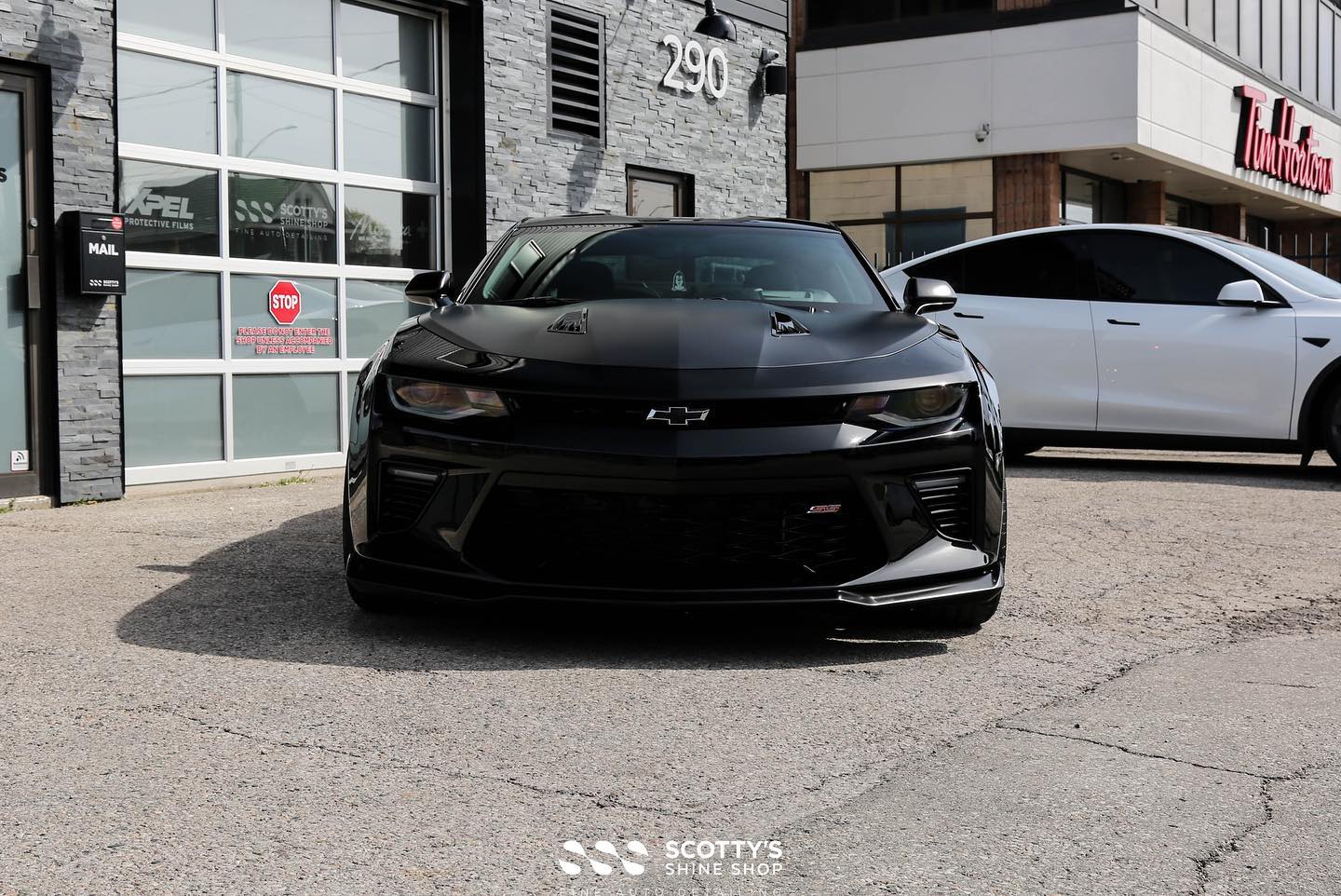 Chevrolet Camero SS 1FE paint correction and modesta bc-04 nano-titanium glass coating london