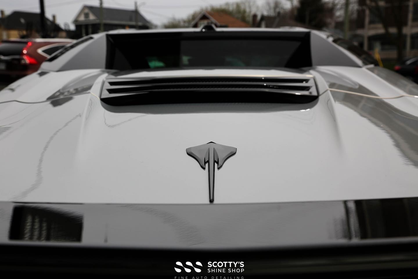 Chevrolet Corvette C8 Xpel Ultimate Plus ppf & Xpel Prime XR Plus Ceramic Window Tint rear view London