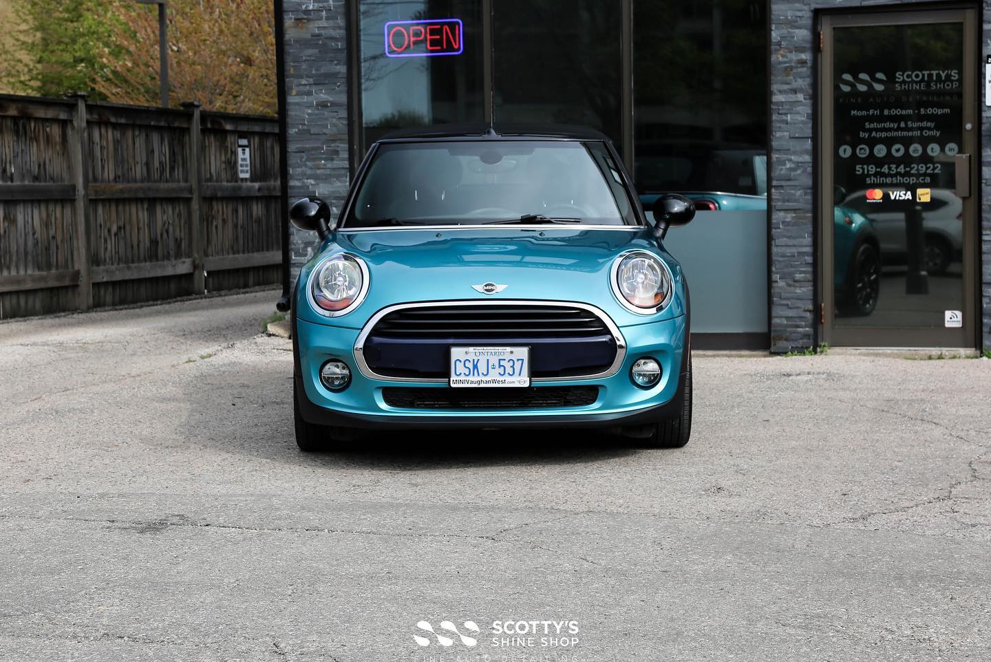 mini cooper full paint correction ceramic coating london canada