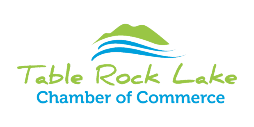 A logo for the table rock lake chamber of commerce