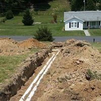 Septic Pipe Line Under Construction — Septic Tank Contractor in Wythe County, VA