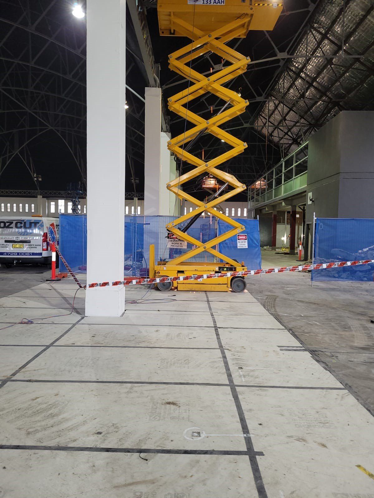 Honcho Chief Board HD protecting concrete on Sydney Swans High Performance Centre project - FDC