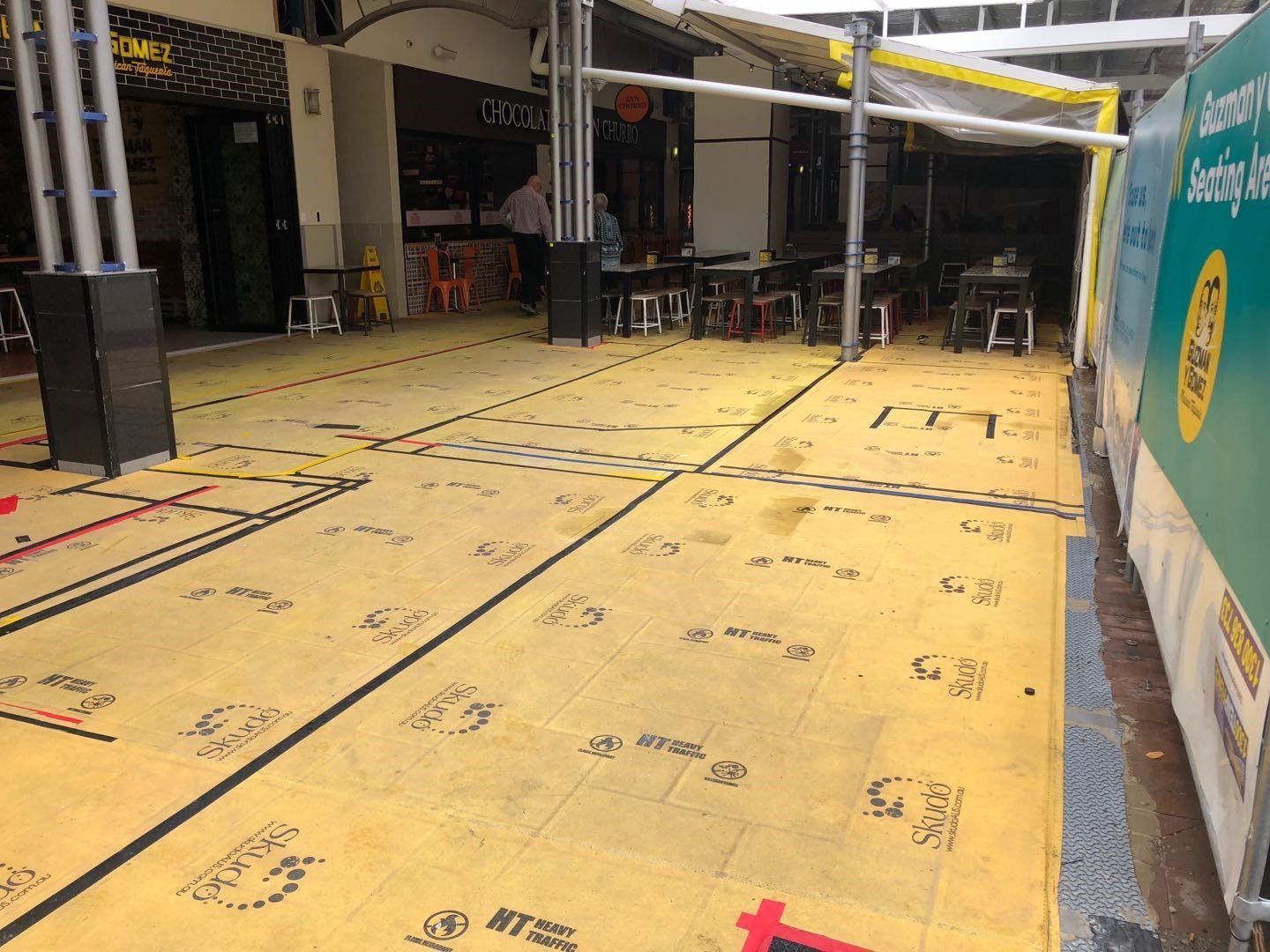 Skudo HT Commercial Mat - Protecting a retail - communal area - Biggera Waters- Built