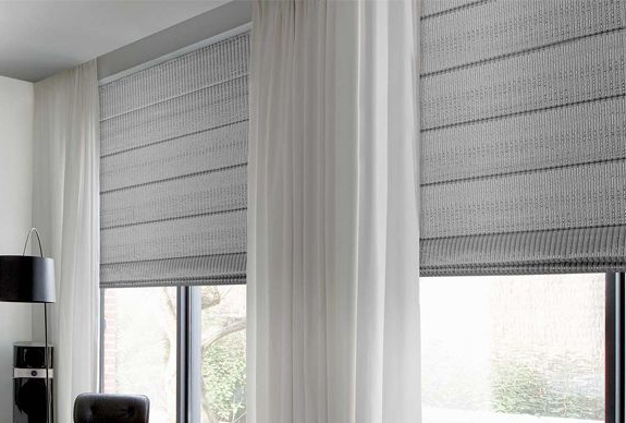 Staircase and Window in a Gray-walled Interior — Instyle Curtains & Blinds in Bungalow, QLD