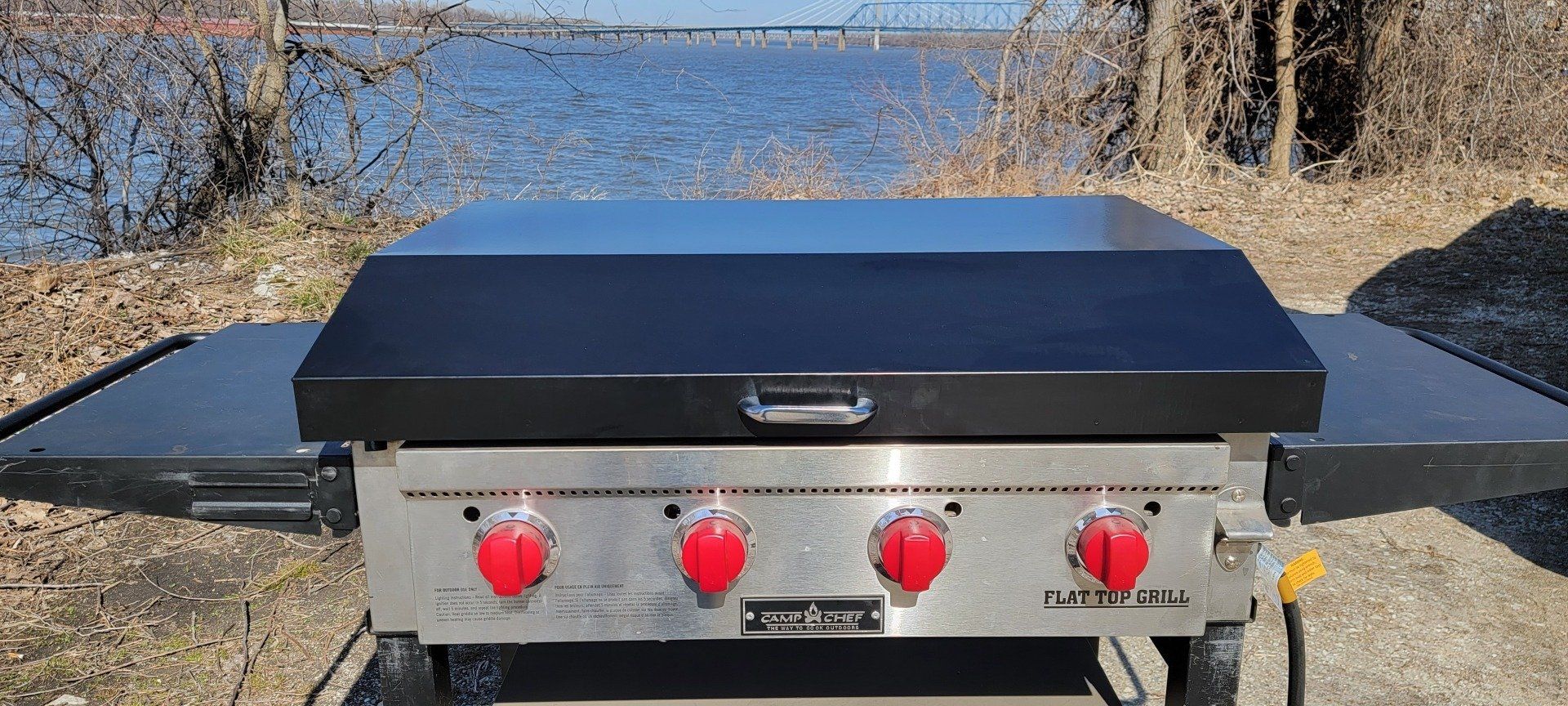 Camp Chef FTG 600 griddle cover & bottle tray