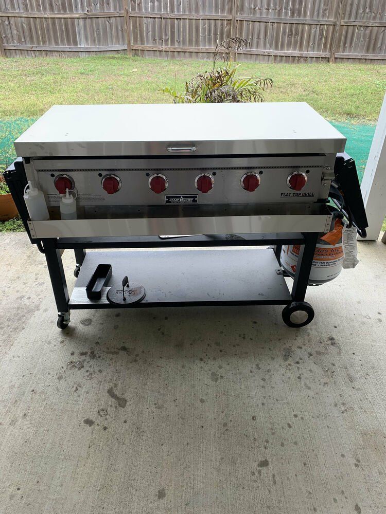 Camp Chef FTG 600 griddle cover & bottle tray