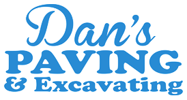 Dan's Paving logo, delivering top-rated city line paving services across Massachusetts