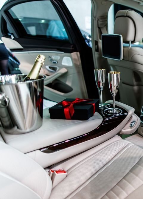 A Car With a Bucket of Champagne and Two Glasses — Territory Limousine Service in Marrara, NT