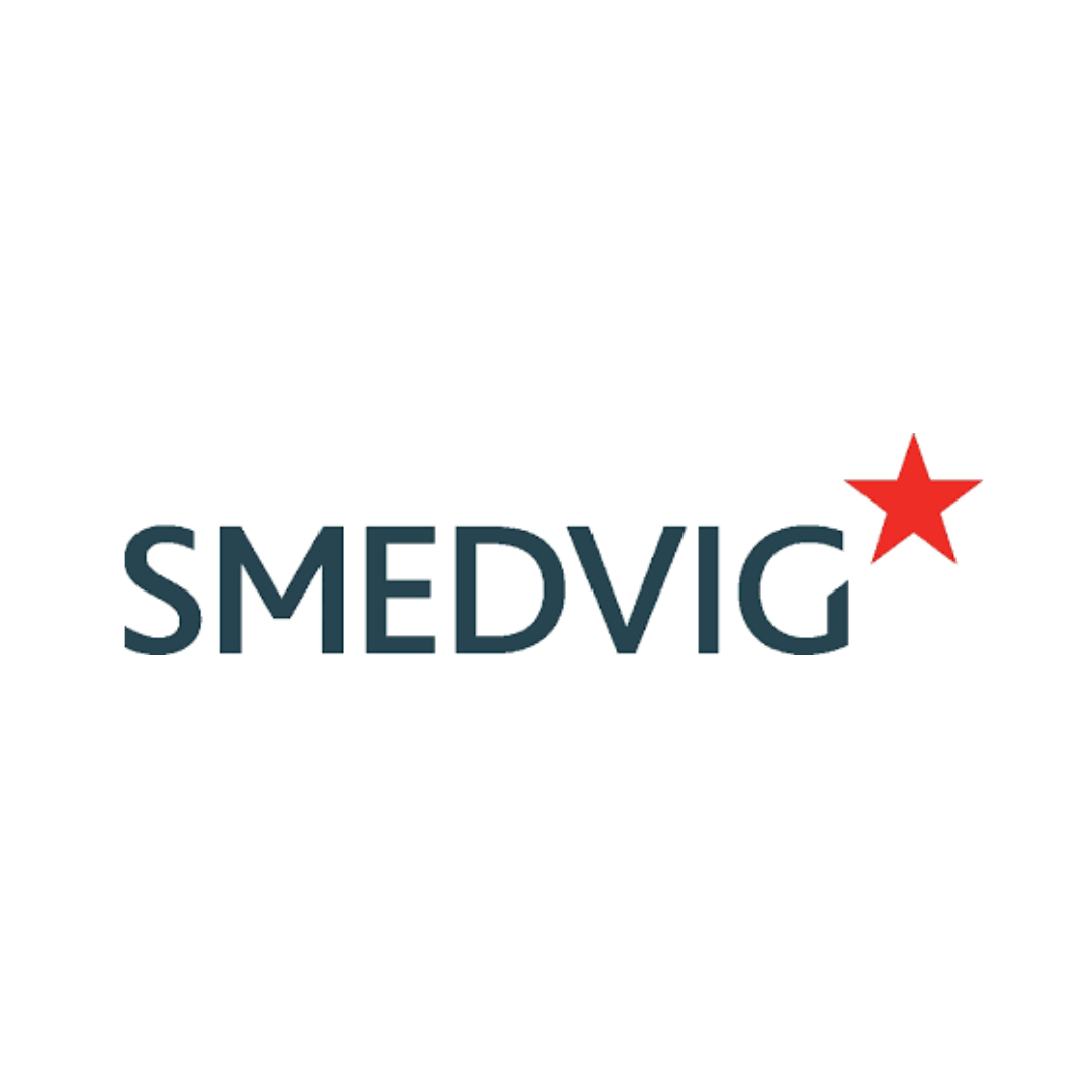 SMEDVIG text with red star.