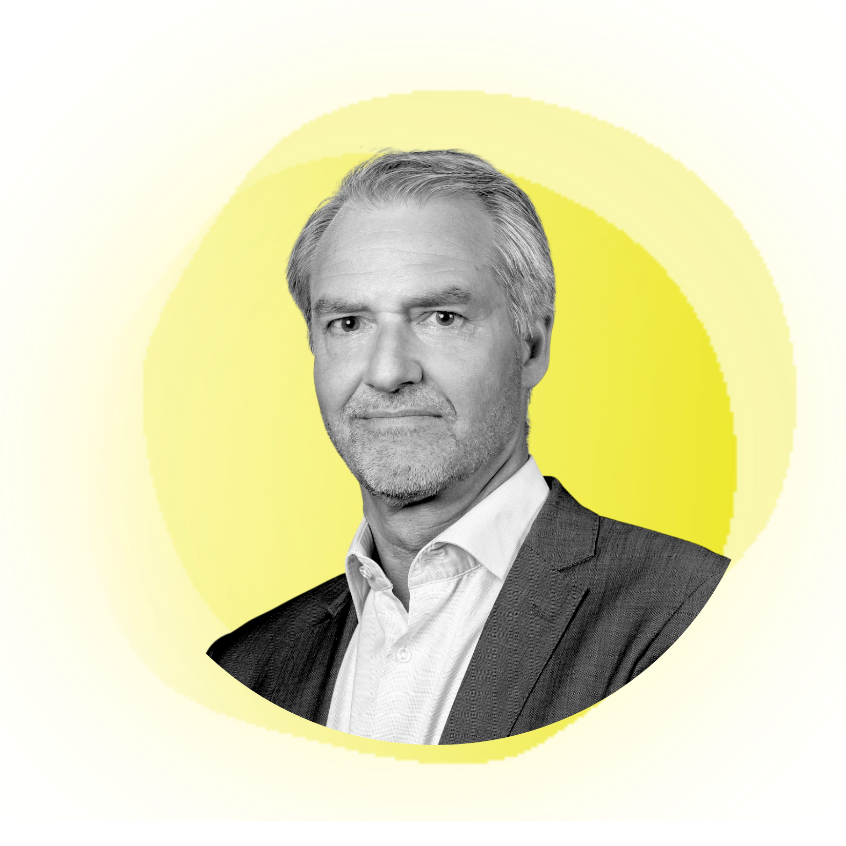 Smiling woman with dark, curly hair in front of a coral background.