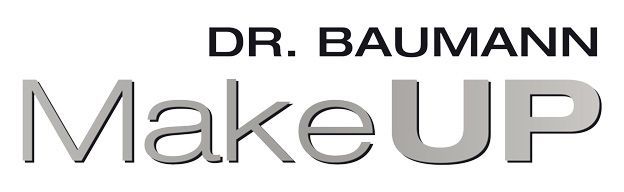 Ein Logo für Dr. Baumann Makeup auf weißem Hintergrund