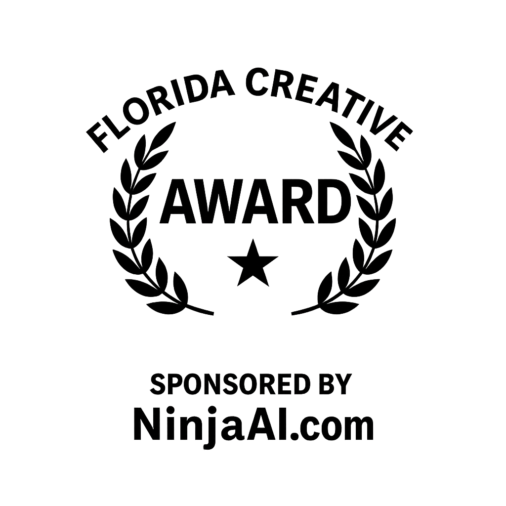 An advertisement for the AI Award. It has the words 