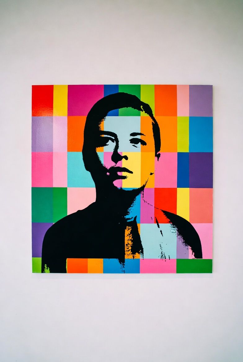 Palm trees on a sandy beach with the sun shining through the fronds.