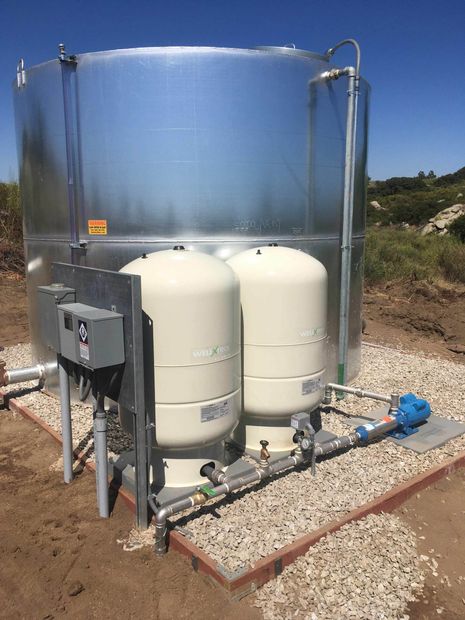 Water On Container — Hemet, CA — North County Pump Service Inc