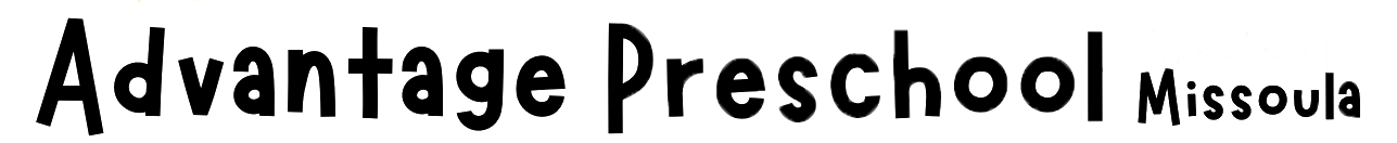 A black and white logo for advantage preschool missouri