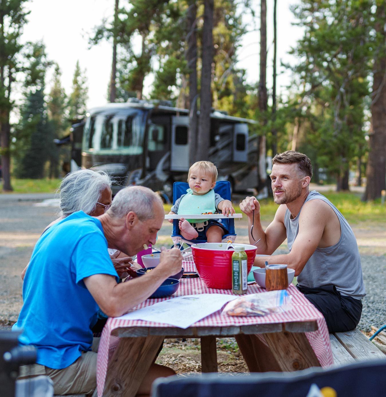Group of People Enjoying their Breakfast