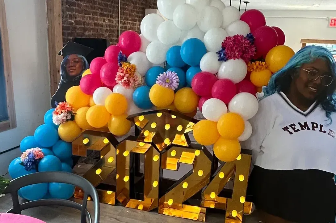 Graduation celebration with