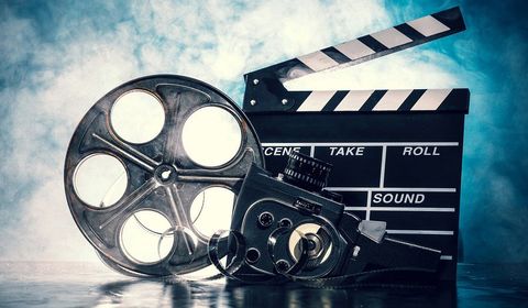 Video Reel with Clapboard