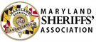 The logo for the Maryland Sheriff's Association shows a Sheriff's badge.