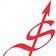 A red ribbon with an arrow pointing up on a white background.