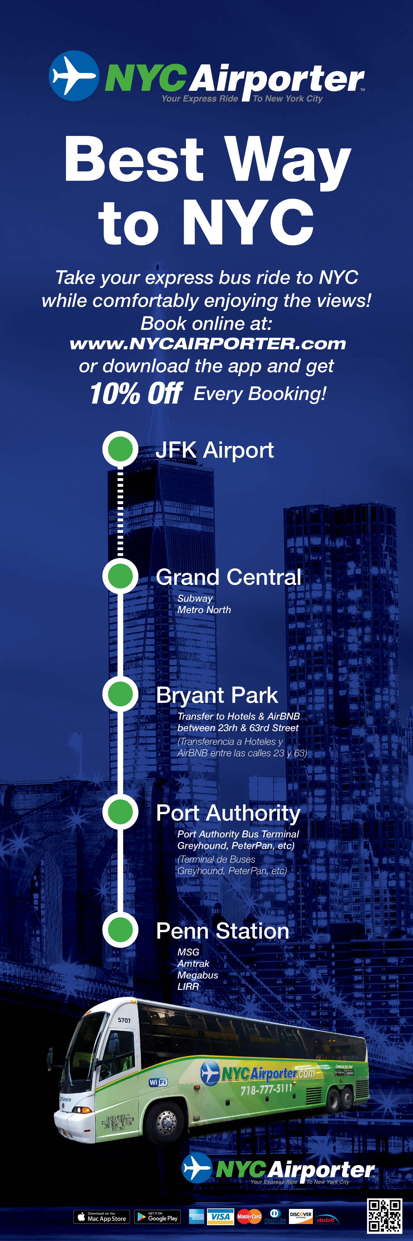 NYC Airporter Display