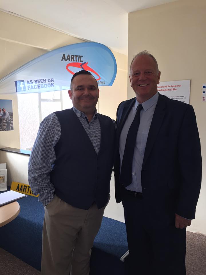 Adrian Rabey with tony Knight