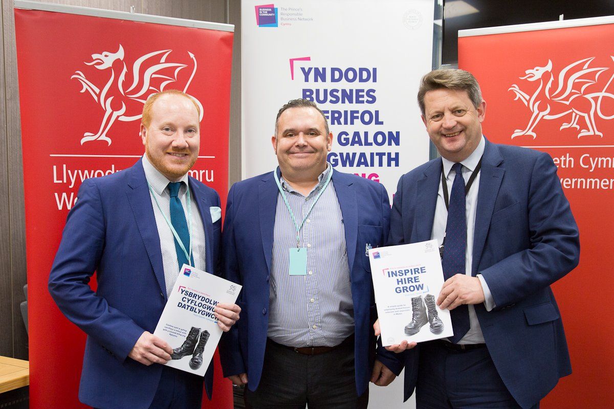 Adrian Rabey with welsh Goverment