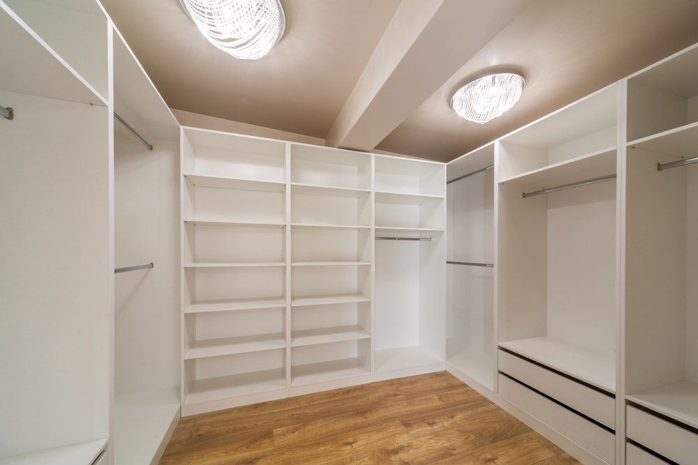 A Bright Large Wardrobe with Shelving and Lights — Crispin Cabinetmakers in Iluka, NSW