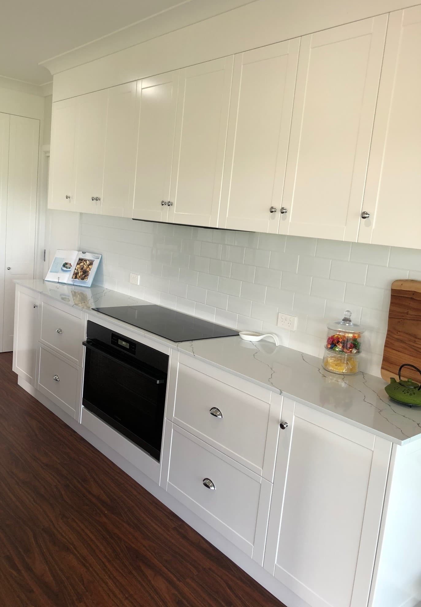 Marble Kitchen Countertops Cabinets — Crispin Cabinetmakers in South Grafton, NSW