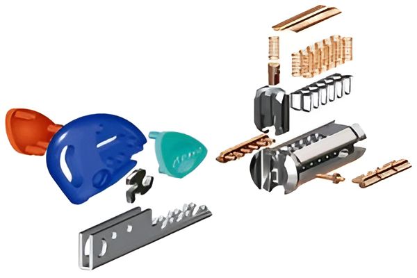 A Picture of a Lock Being Disassembled Showing the Parts — Darwin Lock & Key In Coconut Grove, NT