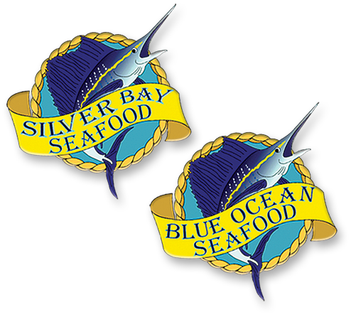 Silver Bay and Blue Ocean Seafood Logo