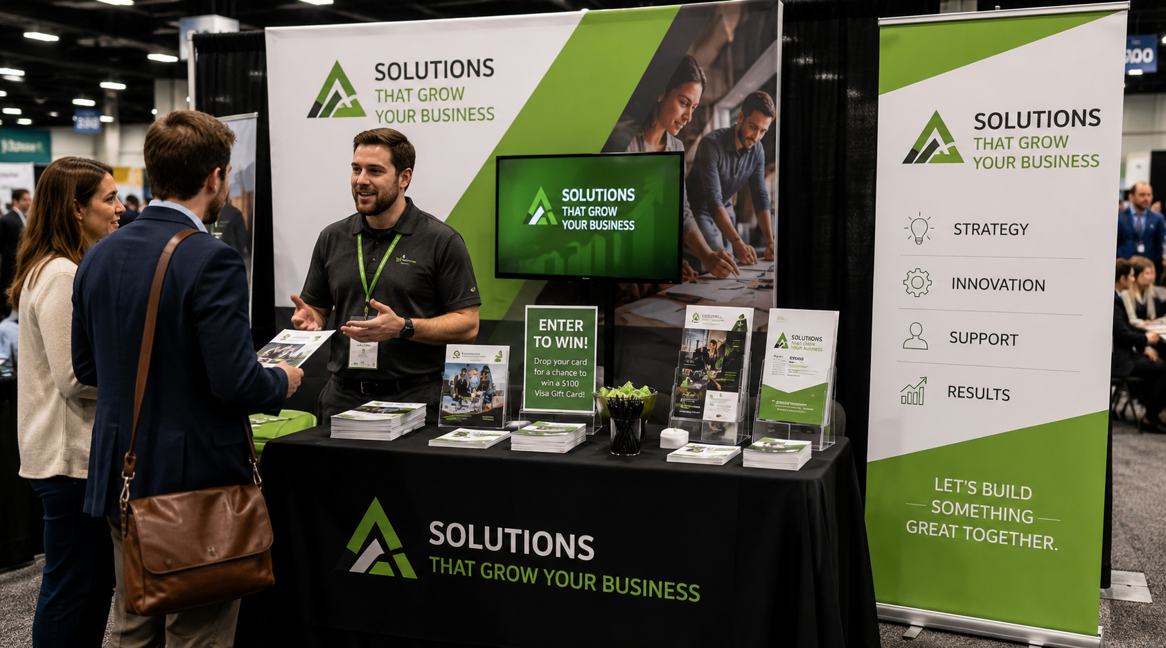 Trade show materials that attract attention