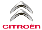 O logotipo da citroen é mostrado em um fundo branco.