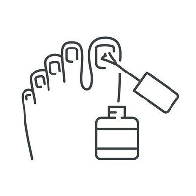 Fußnägel lackieren