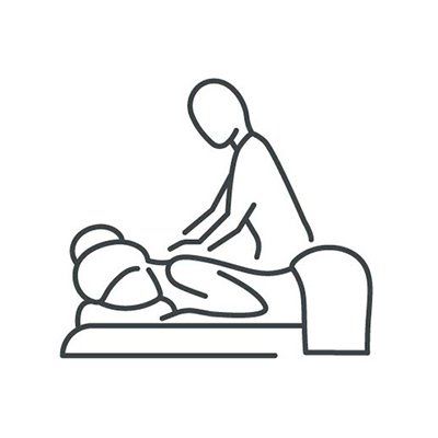 Rückenmassage Illustration