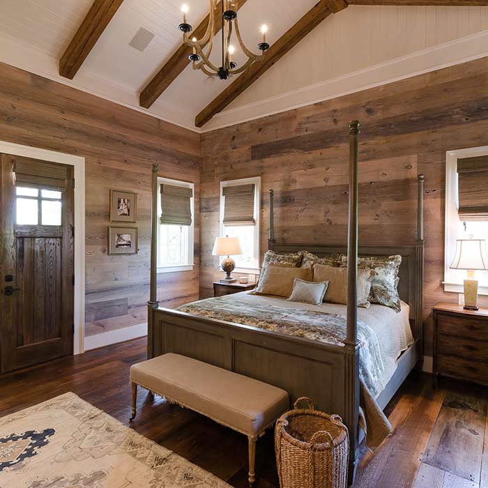 Custom Home Builder in Huntsville AL — Wooden Bedroom Elegant Design in Huntsville, AL