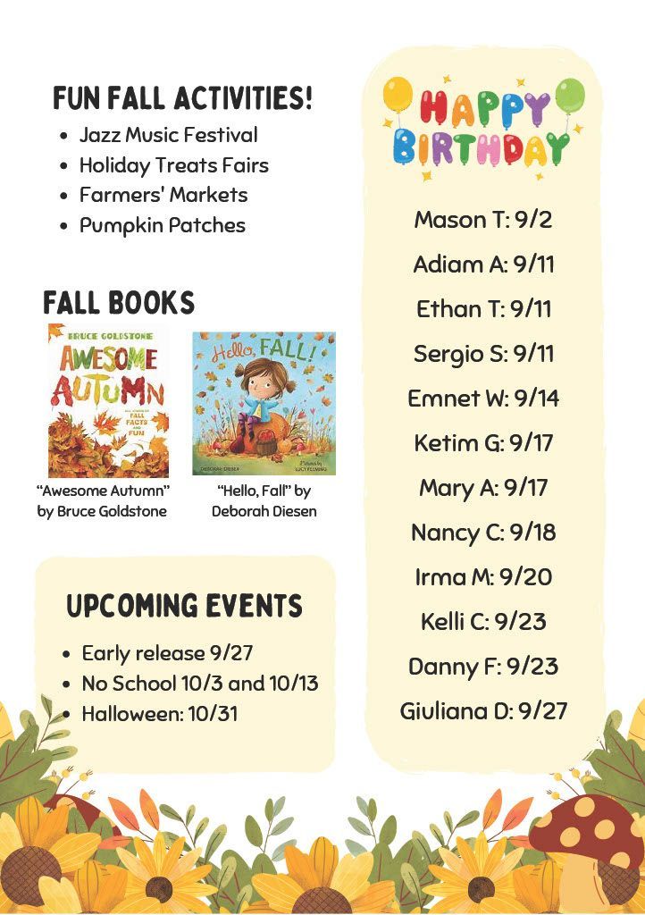 september newsletter