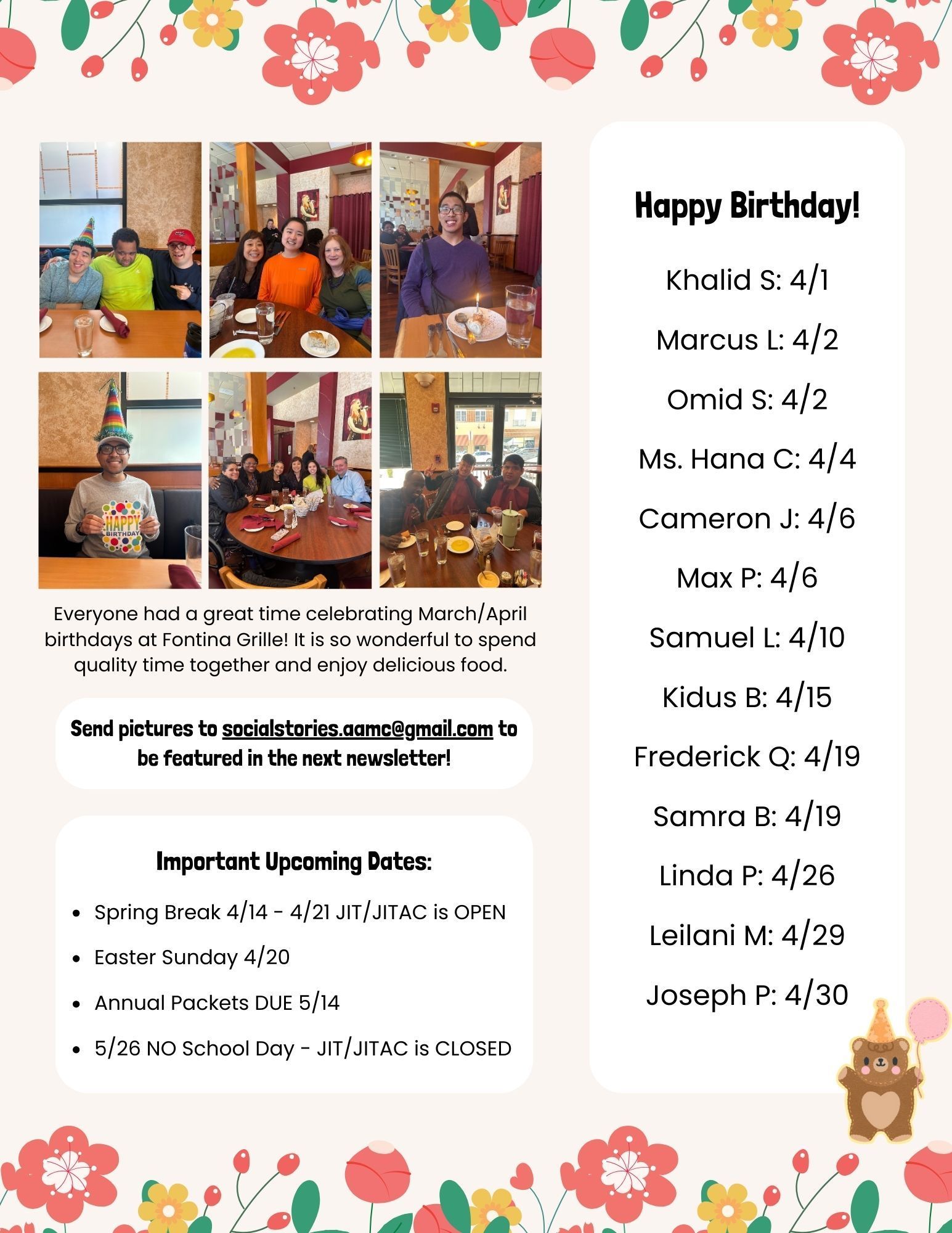 september newsletter
