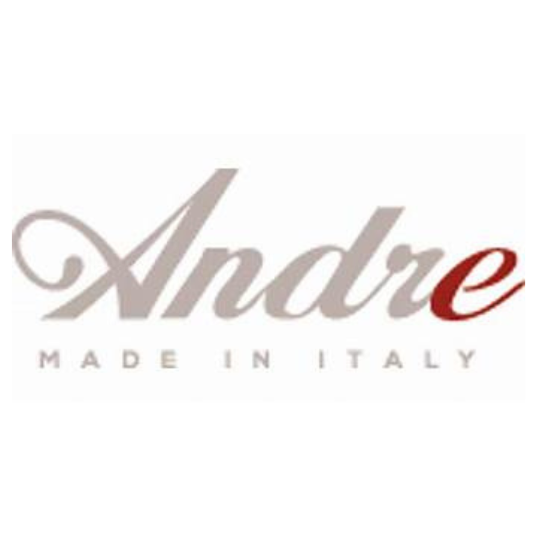 Un logo per andre made in italy su uno sfondo bianco