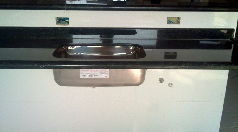 Pia de Cozinha em Mármore no Site da Marmoraria Dom Pedro