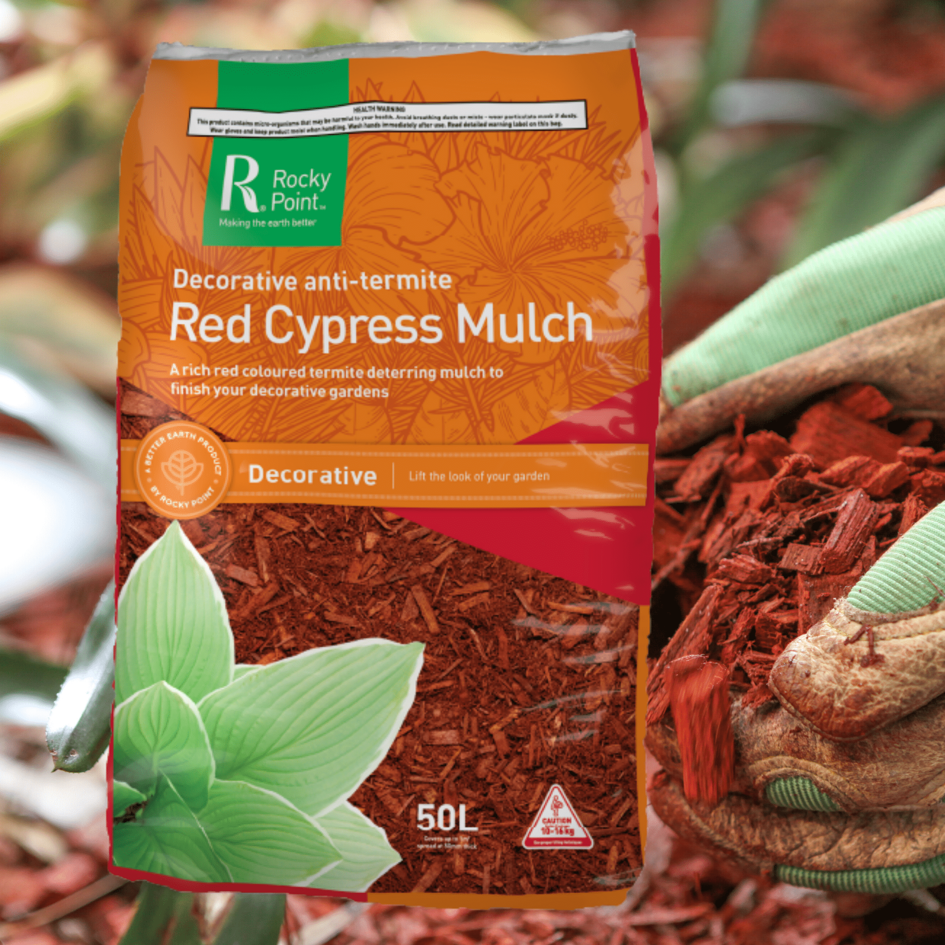 Red Cypress Mulch — Townsville, QLD — Flintstones Landscape Land