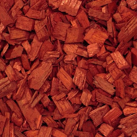 Red Dyed Woodchip — Townsville, QLD — Flintstones Landscape Land