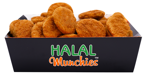 Halal nuggets in a black box with 