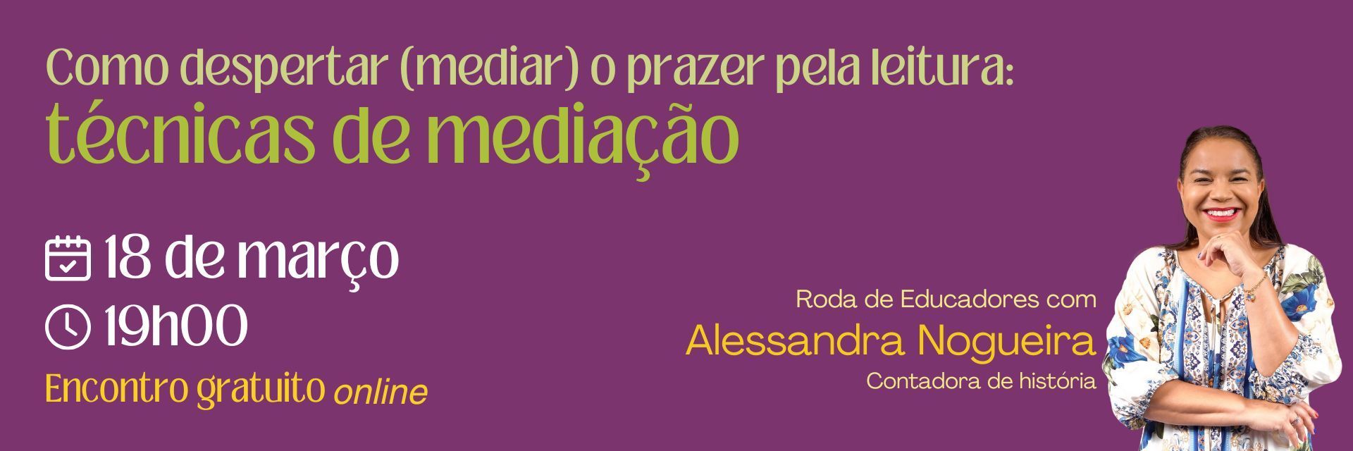 Banner para apresentação do evento 